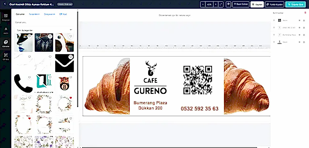 Grafikit Tasarım Editörü ekran görüntüsü