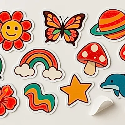 Sticker Çıkartma Yapışkanlı Kağıt Baskısı ve Kesimi