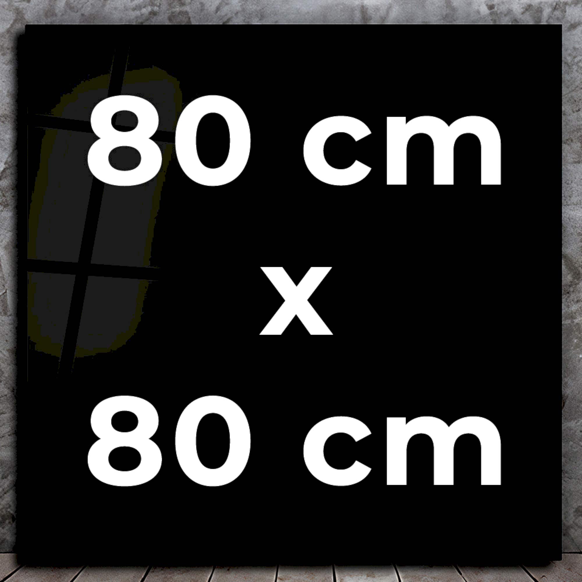 Kare 80x80 cm Cam Tablo