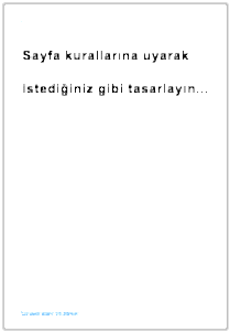33x48 cm Şablonu