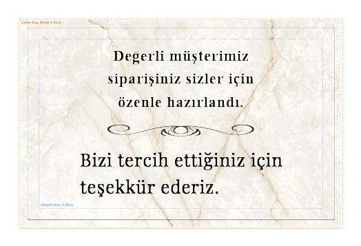 8 x 5 cm 300 gr Kuşe